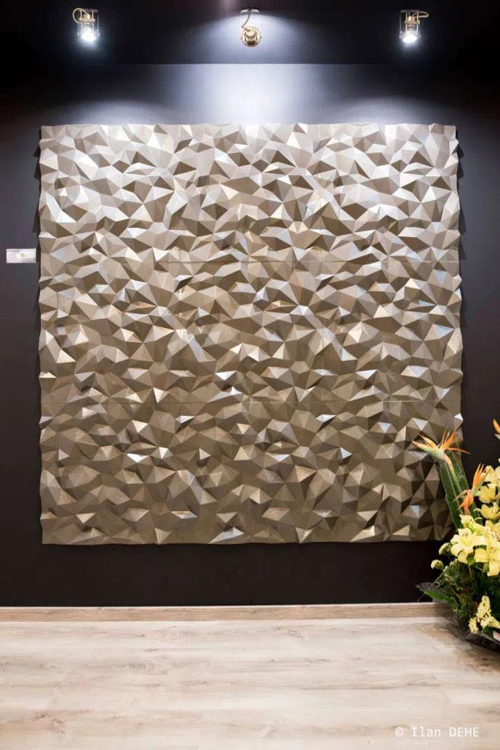3D Gypsum Wall Art Panels PEAKS statement piece DecorMania.eu